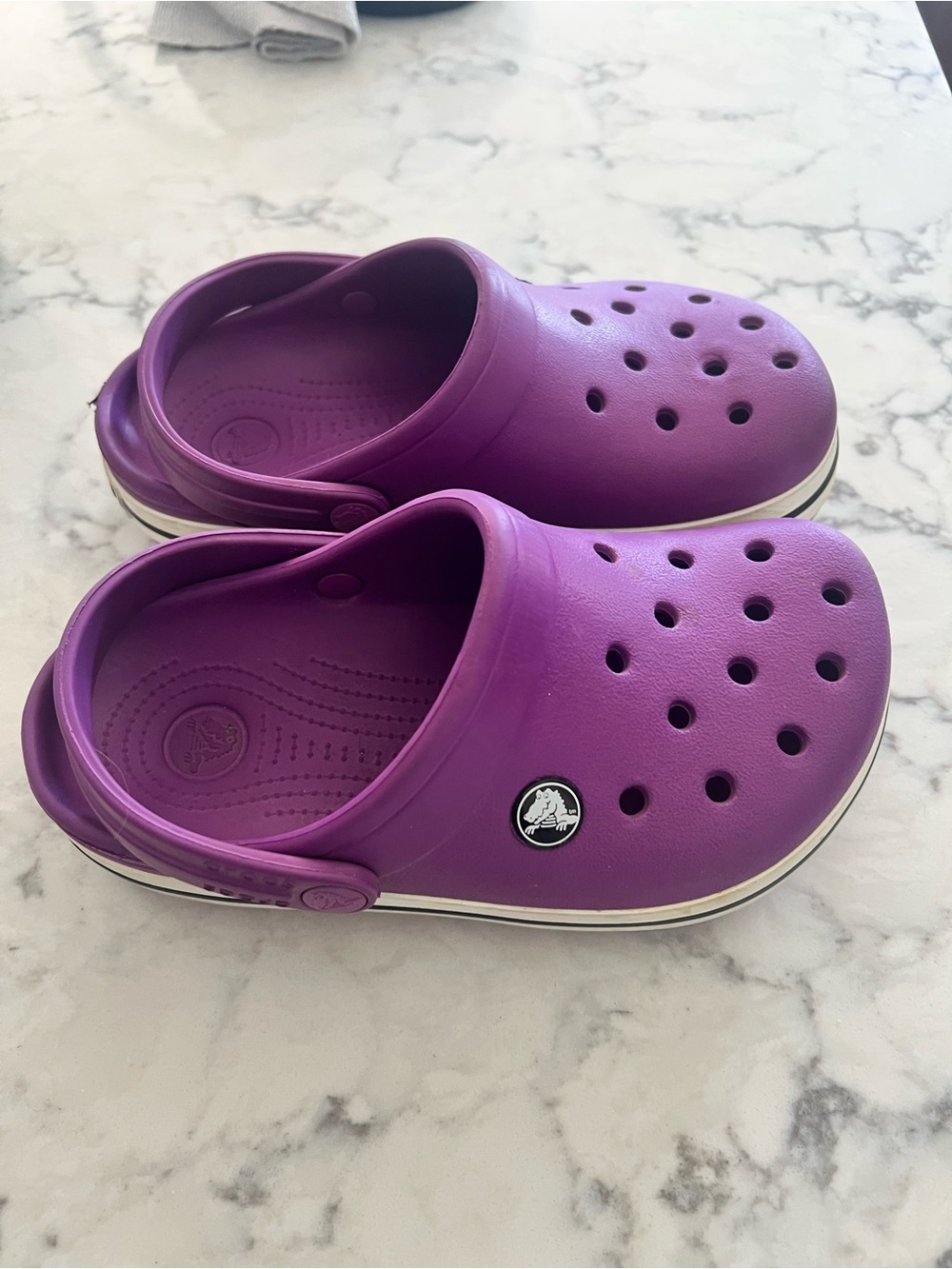 CROCS Kids Purple Clog size J1